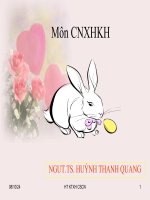 XÃ HỘI XÃ HỘI CHỦ NGHĨA VÀ CON ĐƯỜNG ĐI LÊN CHỦ NGHĨA XÃ HỘI Ở VIỆT NAM