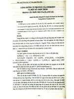 Cộng hưởng từ Proton của Piperidin và một số Amin thơm trong cầu phối trí của Platin (II