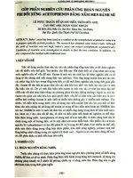 Góp phần nghiên cứu phản ứng hoàn nguyên phi đối xứng Acetophenon bằng nấm men bánh mì