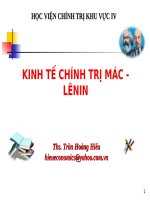 Bài giảng môn KINH TẾ CHÍNH TRỊ MÁC - LÊNIN
