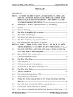 Một số giải pháp nâng cao chất lượng cung cấp dịch vụ Internet và viễn thông tại Công Ty Cổ Phần Dịch Vụ Viễn Thông FTS