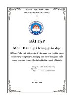 Đánh giá trong giáo dục