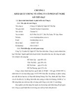 THỰC HÀNH GHI SỔ KẾ TOÁN PHẦN HÀNH KẾ TOÁN TIÊU THỤ VÀ XÁC ĐỊNH KẾT QUẢ TIÊU THỤ CÔNG TY CỔ PHẦN KỸ NGHỆ GỖ TIẾN ĐẠT
