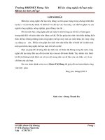 Thiết kế qui trình công nghệ chế tạo chi tiết  bích nhặn với sản lượng 1000 chi tiếtnăm, điều kiện sản xuất tự do ( thuyết minh + bản vẽ)