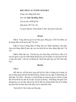 Bài tập lớn môn Tư tưởng giáo dục