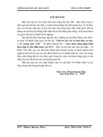 đồ án tốt nghiệp thiết kế mở vỉa khai thác với chuyên đề lựa chọn công nghệ khai thác hợp lý