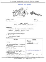 Giáo án tiếng anh cho học sinh lớp 3