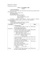 Giáo án tiếng anh cho học sinh lớp 5