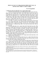 PHÁP LUẬT xử LÝ VI PHẠM HÀNH CHÍNH VIỆT NAM