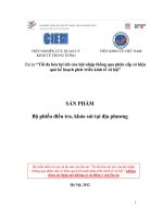 Dự án Tối đa hóa lợi ích của hội nhập thông qua phân cấp có hiệu quả kế hoạch phát triển kinh tế xã hội