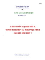 sáng kiến kinh nghiệm tiếng anh ở mức độ nào trò chơi phát âm sound pictures cải thiện việc phát âm của học sinh trung học phổ thông