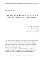 BÁO CÁO TIỂU LUẬN CẢM BIẾN HỒNG NGOẠI SỬ DỤNG CẶP THU PHÁT IR PT2248-PT2249 VÀ VĐK AT89S52