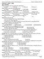 Tài liệu ôn tập môn Hóa học lớp 12 cơ bản và nâng cao