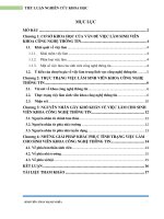 nghiên cứu về thực trạng việc làm của sinh viên khoa công nghệ thông tin khi ra trường