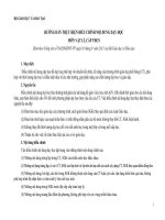 ĐIỀU CHỈNH nội DUNG dạy học môn vật lý THCS