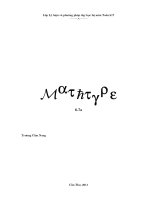 các Thủ thuật với Mathtype