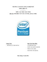 ĐỀ TÀI TÌM HIỂU VỀ VI XỬ LÝ INTEL_DUAL CORe