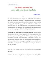 tiểu luận văn học văn tế thập loại chúng sinh và chủ nghĩa nhân văn của nguyễn du