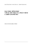 DẠY HỌC HÌNH HỌC VỚI SỰ HỖ TRỢ CỦA PHẦN MỀM CABRI GEOMETRY
