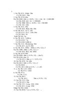 Bài giải bài tập kế toán Ngân hàng