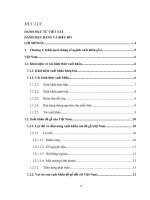 đề tài PHÂN TÍCH THỰC TRẠNG XUẤT KHẨU MẶT HÀNG ĐỒ GỖ CỦA VIỆT NAM TRONG GIAI ĐOẠN 2001- 2012