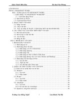 giáo trình môn học tin học văn phòng