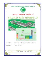 NHÀ MÁY GIẾT MỔ HEO C.P