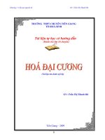 chuyên đề hoá học đại cương dành cho lớp 10 chuyên