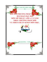 ĐỔI MỚI PHƯƠNG PHÁP DẠY HỌC    BÀI SOẠN DẠY HỌC  MÔN MĨ THUẬT  LỚP 4  CẢ NĂM  THEO  PHƯƠNG PHÁP MỚI  VÀ THEO CHUẨN KTKN MÔN HỌC.