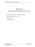 Tiểu luận Marketing sinh học – thực phẩm