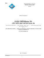 GIÁO TRÌNH TIỆN PHAY TAM GIÁC