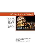 tiểu luận ĐÔ THỊ LA MÃ C Ổ ĐẠi