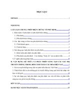 TIỂU LUẬN GIÁ TRỊ TRUYỀN THỐNG Ở VIỆT NAM TRONG BỐI CẢNH TOÀN CẦU HOÁ