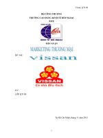 tiểu luận marketing thương mại đề tài vissan
