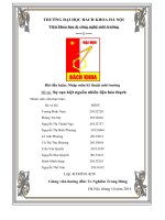 Tiểu Luận Nhập Môn Kĩ Thuật Môi Trường