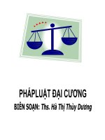 bài giảng pháp luật đại cương