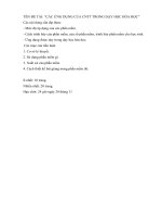 TÊN ĐỀ TÀI CÁC ỨNG DỤNG CỦA CNTT TRONG DẠY HỌC HÓA HỌC