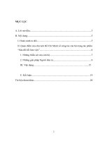 TIỂU LUẬN Tìm hiểu tư tưởng Hồ Chí Minh về công tác cán bộ trong tác phẩm Sửa  Đổi lối làm việc