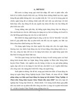 giải pháp nâng cao hiệu quả hoạt động tín dụng tại chi nhánh nông nghiệp và phát triển nông thôn huyện châu thành đến năm 2020