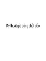 Kỹ thuật gia công chất dẻo