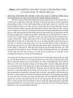 tiểu luận về giá vàng