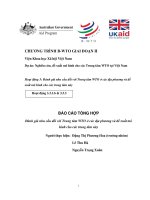 Đánh giá nhu cầu đối với Trung tâm WTO ở các địa phương và đề xuất mô hình cho các trung tâm này