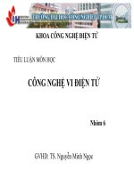 TIỂU LUẬN MÔN HỌC CÔNG NGHỆ VI ĐIỆN TỬ