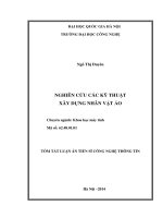 NGHIÊN CỨU CÁC KỸ THUẬT XÂY DỰNG NHÂN VẬT ẢO