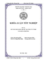 Kế toán bán hàng rượu tại Công ty TNHH Tân Hưng Phương