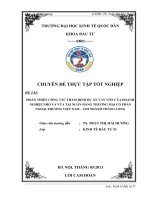 Hoàn thiện công tác thẩm định dự án vay vốn của doanh nghiệp nhỏ và vừa tại Ngân hàng thương mại cổ phần Ngoại Thương Việt Nam  Chi nhánh Thăng Long