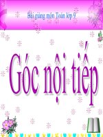 Bài giảng Hình học 9 chương 3 bài 3 Góc nội tiếp chọn lọc