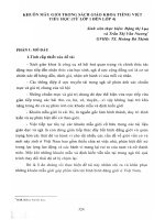 Khuôn mẫu giới trong sách giáo khoa tiếng Việt tiểu học( từ lớp 1 đến lớp 4