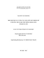 Biện pháp quản lý công tác giáo viên chủ nhiệm lớp ở Trường Trung học phổ thông Khoái Châu tỉnh Hưng Yên  tt