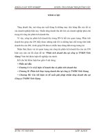 Phân tích doanh thu tại công ty TNHH Vĩnh Giang